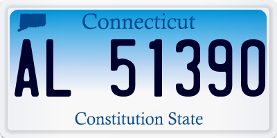 CT license plate AL51390