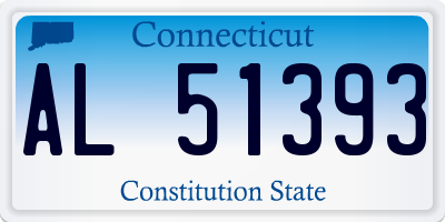 CT license plate AL51393