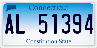CT license plate AL51394