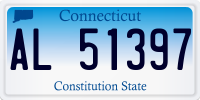 CT license plate AL51397