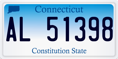 CT license plate AL51398