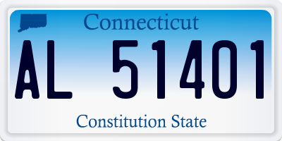 CT license plate AL51401