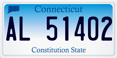 CT license plate AL51402