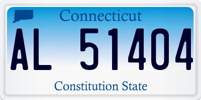CT license plate AL51404