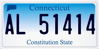 CT license plate AL51414