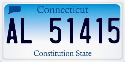 CT license plate AL51415