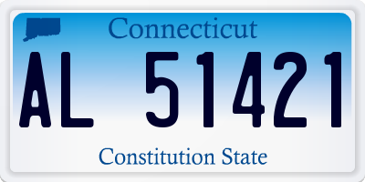 CT license plate AL51421