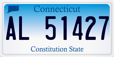 CT license plate AL51427