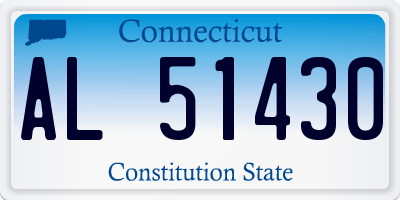 CT license plate AL51430