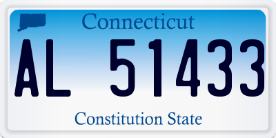 CT license plate AL51433