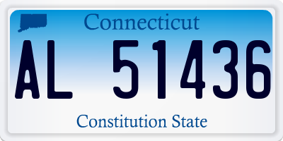 CT license plate AL51436