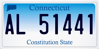 CT license plate AL51441