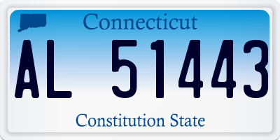 CT license plate AL51443