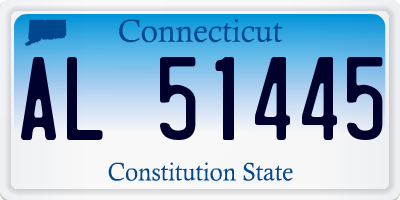 CT license plate AL51445