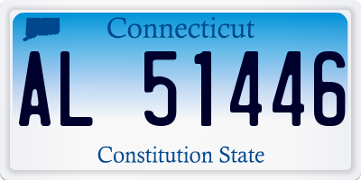 CT license plate AL51446