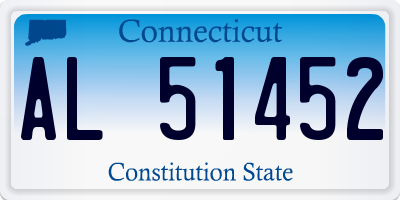 CT license plate AL51452