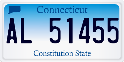 CT license plate AL51455