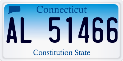 CT license plate AL51466