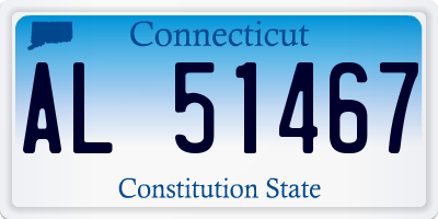 CT license plate AL51467