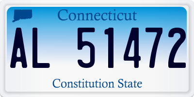 CT license plate AL51472
