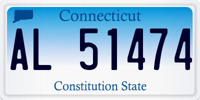 CT license plate AL51474