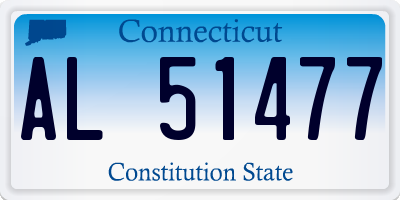 CT license plate AL51477
