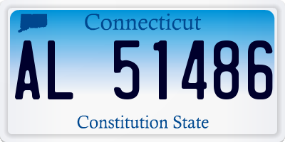 CT license plate AL51486