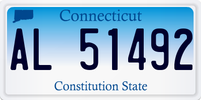 CT license plate AL51492