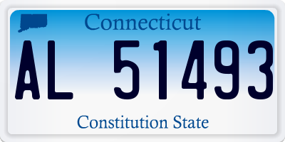 CT license plate AL51493