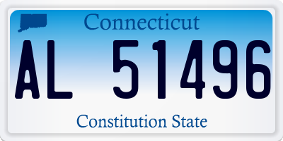 CT license plate AL51496
