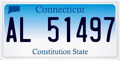CT license plate AL51497