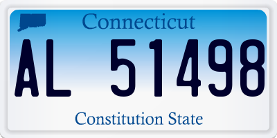CT license plate AL51498