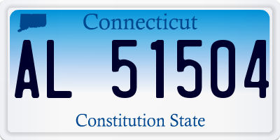 CT license plate AL51504