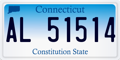 CT license plate AL51514