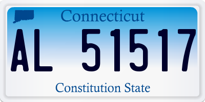 CT license plate AL51517