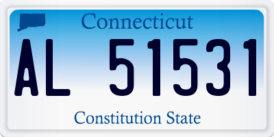 CT license plate AL51531