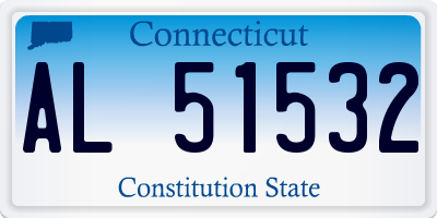 CT license plate AL51532