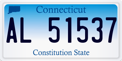 CT license plate AL51537