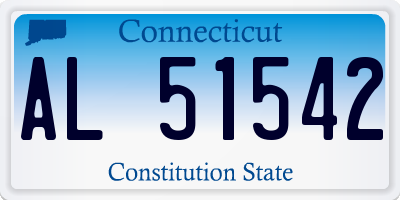 CT license plate AL51542