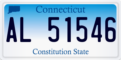 CT license plate AL51546