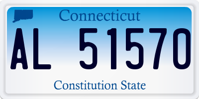 CT license plate AL51570