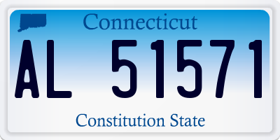 CT license plate AL51571