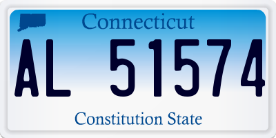 CT license plate AL51574