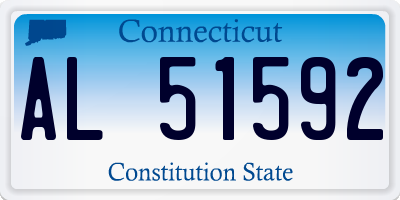 CT license plate AL51592