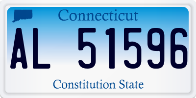 CT license plate AL51596