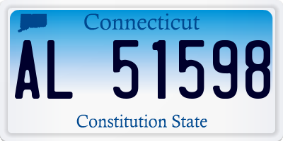 CT license plate AL51598