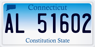 CT license plate AL51602