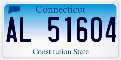 CT license plate AL51604
