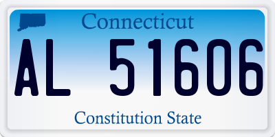 CT license plate AL51606