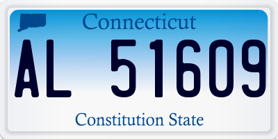 CT license plate AL51609